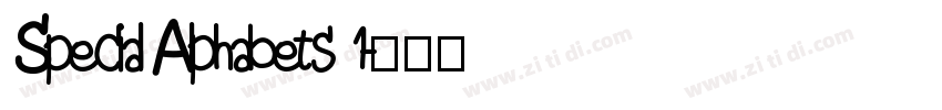 Special Alphabets 1字体转换